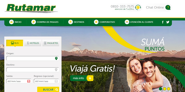 sitios web rutamar